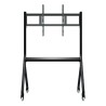 ZKTECO ZKIWBA01B - Soporte para pantallas interactivas inteligentes / Color: negro / carga máxima de 100 kg / con ruedas