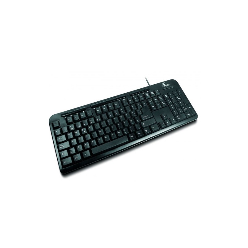Xtech - Wired - USB - Black - Spanish - Multimedia Keyboard