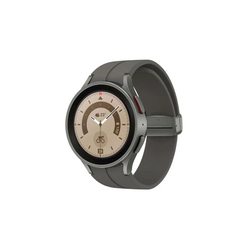 Watch 5 Pro Samsung Galaxy Bluetooth Pantalla Super AMOLED 1.4" 45mm Resolución 450x450 Color Gris