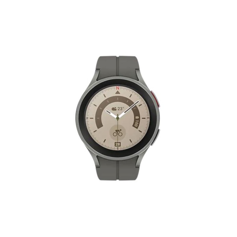Watch 5 Pro Samsung Galaxy Bluetooth Pantalla Super AMOLED 1.4" 45mm Resolución 450x450 Color Gris