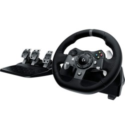 Volante Con Pedales Logitech G920 Driving Force, Alambrico USB, Compatible Con Xbox One/PC