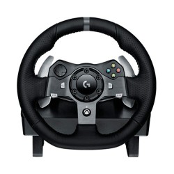 Volante Con Pedales Logitech G920 Driving Force, Alambrico USB, Compatible Con Xbox One/PC