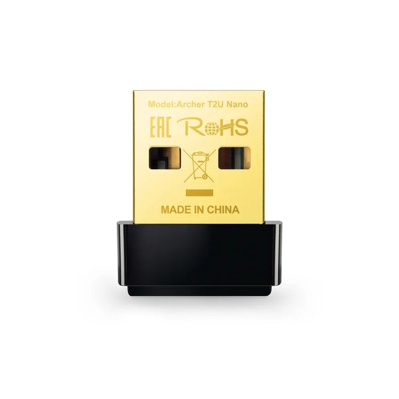 TP-Link Adaptador de Red USB Archer T2U Nano, WIFI, WLAN Mini AC600, Dual Band