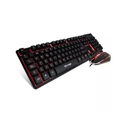 Teclado y Mouse Vorago Km-500 Retroiluminado Negro