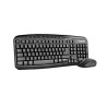 Teclado y Mouse Vorago Km-303 Multimedia Inalámbrico Negro