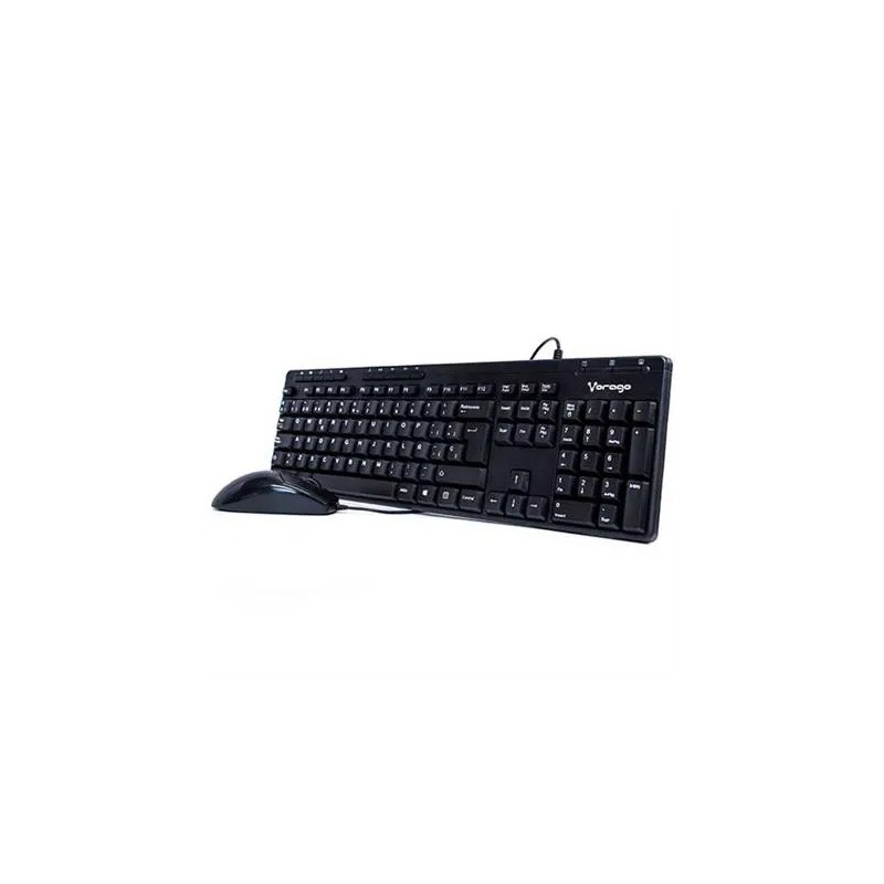 Teclado y Mouse Vorago Km-104 Multimedia USB Negro