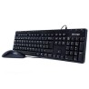 Teclado y Mouse Vorago Km-104 Multimedia USB Negro