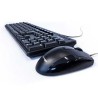 Teclado y Mouse Vorago Km-104 Multimedia USB Negro