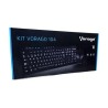 Teclado y Mouse Vorago Km-104 Multimedia USB Negro