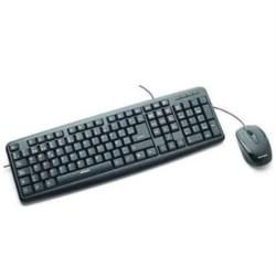 TECLADO Y MOUSE VERBATIM bravo, COLOR NEGRO, usb
