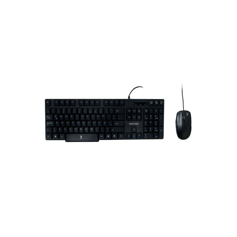 Teclado y Mouse Perfect Choice Estandar Negro