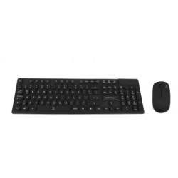 Teclado y Mouse Perfect Choice Black Round Inalámbrico USB Negro Español