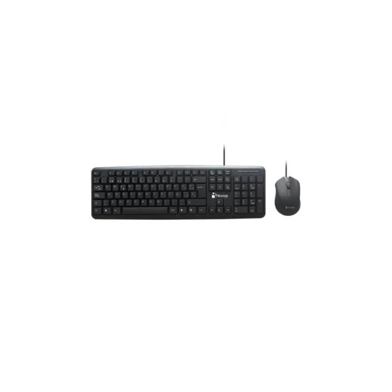 Teclado y Mouse Nextep Ne-416 Alámbrico USB Negro (Español)