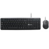 Teclado y Mouse Nextep Ne-416 Alámbrico USB Negro (Español)