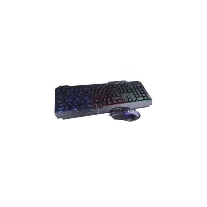 Teclado y Mouse Naceb USB Retroiluminado Negro