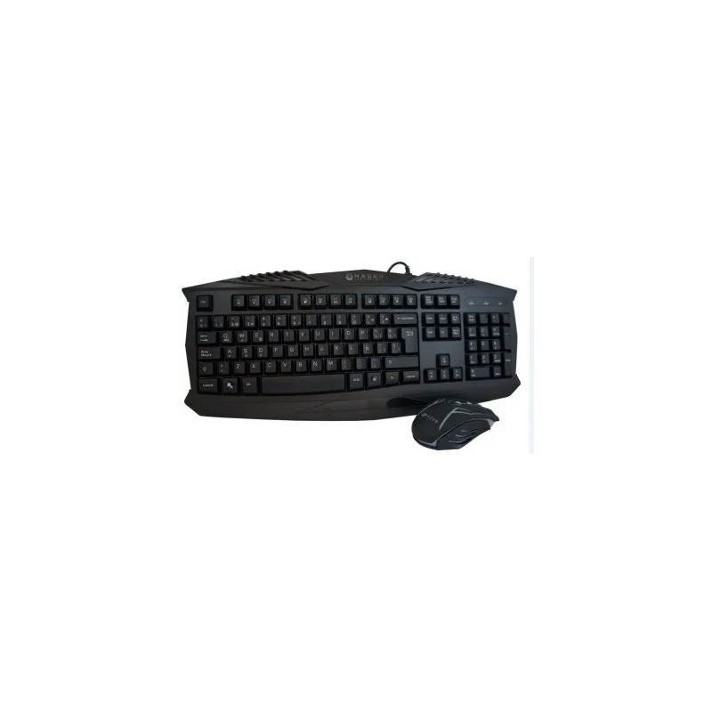 Teclado y Mouse Naceb USB Retroiluminado Negro