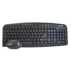 Teclado y Mouse Naceb Multimedia USB Negro