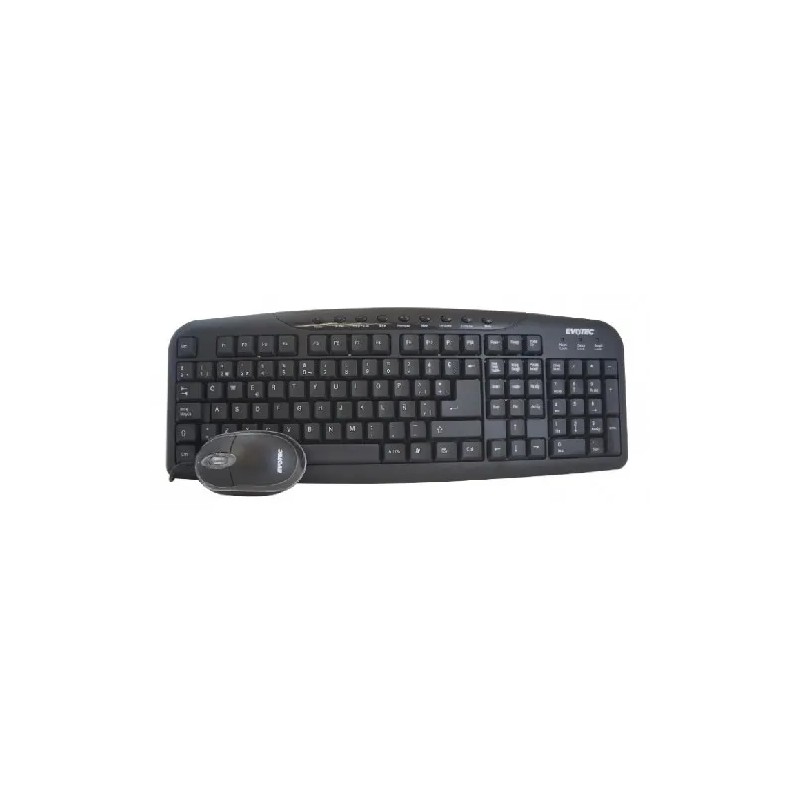 Teclado y Mouse Naceb Multimedia USB Negro