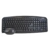 Teclado y Mouse Naceb Multimedia USB Negro