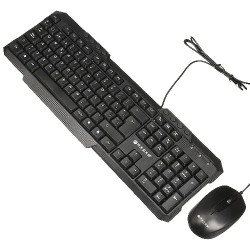 Teclado y Mouse Naceb Multimedia USB Negro