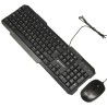 Teclado y Mouse Naceb Multimedia USB Negro
