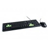 Teclado y Mouse Naceb Estandar Alámbrico Negro