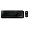 Teclado y Mouse Microsoft 850 Estandar Inalámbrico Negro