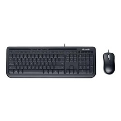 Teclado y Mouse Microsoft 600 Estandar Alámbrico Negro