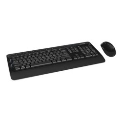 Teclado y Mouse Microsoft 3050 Estandar Inalámbrico Negro