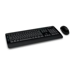 Teclado y Mouse Microsoft 3050 Estandar Inalámbrico Negro