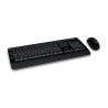 Teclado y Mouse Microsoft 3050 Estandar Inalámbrico Negro