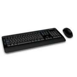 Teclado y Mouse Microsoft 3050 Estandar Inalámbrico Negro
