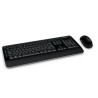 Teclado y Mouse Microsoft 3050 Estandar Inalámbrico Negro