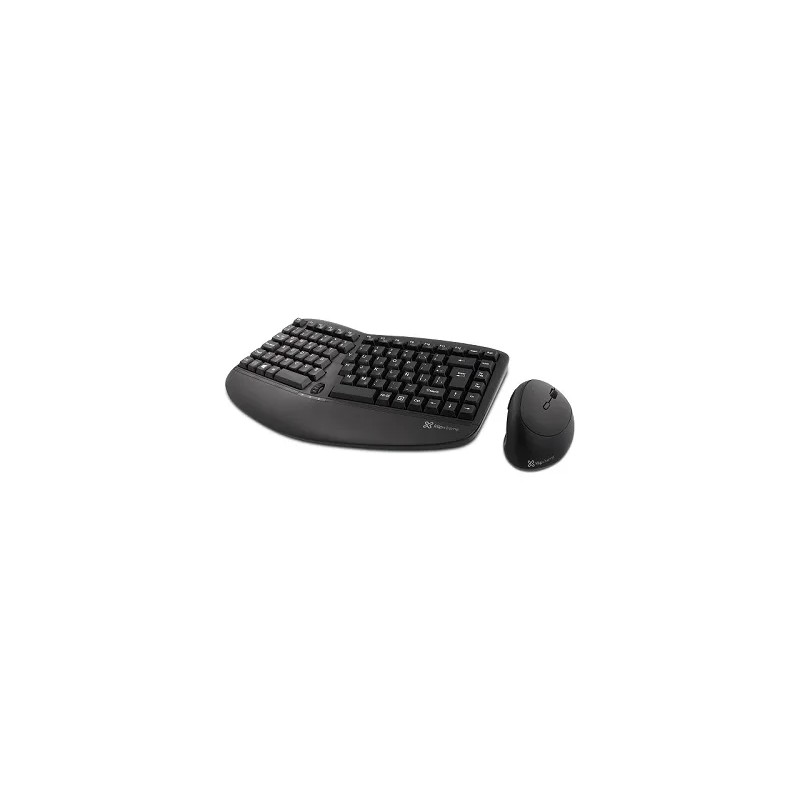 Teclado y Mouse Klip Extreme Kbk-510 Inalámbrico Español Multimedia USB Ergonomico Negro
