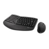 Teclado y Mouse Klip Extreme Kbk-510 Inalámbrico Español Multimedia USB Ergonomico Negro