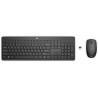 Teclado y Mouse HP 235 Inalámbrico USB Negro