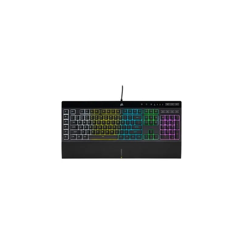 Teclado y Mouse Corsair Gamer Incluye K55 RGB Pro + Katar Pro Alámbrico USB Negro (Español