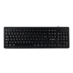 Teclado y Mouse Acteck Ac-928991 Alámbrico USB Negro (Español)