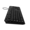 Teclado Vorago multimedia KB-204, USB, ergonomico, negro