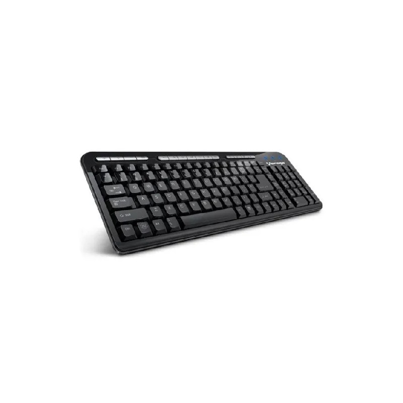 Teclado Vorago Kb-202 Alámbrico USB Multimedia Negro