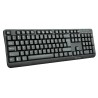 Teclado Vorago KB-102 multimedia, Alambrico, USB, Negro
