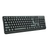 Teclado Vorago KB-102 multimedia, Alambrico, USB, Negro