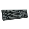 Teclado Vorago KB-102 multimedia, Alambrico, USB, Negro