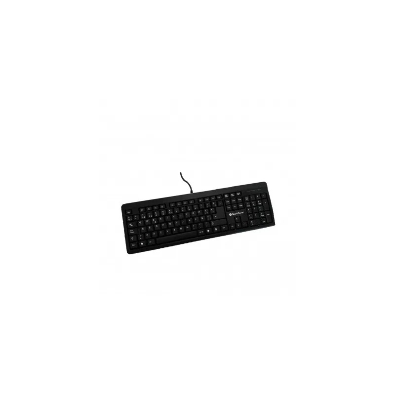 Teclado Techzone Alámbrico USB Estandar Negro