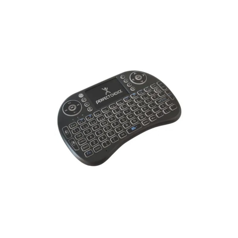 Teclado Perfect Choice Inalámbrico USB Mini Negro
