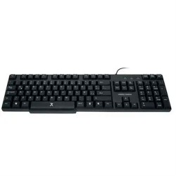 Teclado Perfect Choice Alámbrico USB Estandar Negro