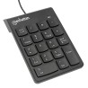 Teclado numerico Manhattan, Alambrico, 19 Teclas, USB 2.0, Triple cero, Color Negro