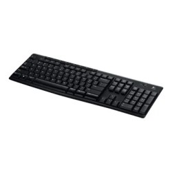 Teclado Multimedia Inalambrico Logitech K270 Espanol, Nano Receptor Usb2.0, Negro