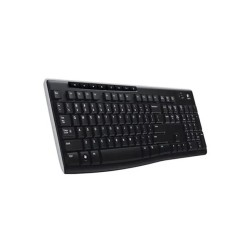 Teclado Multimedia Inalambrico Logitech K270 Espanol, Nano Receptor Usb2.0, Negro