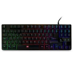 Teclado Multimedia Gamer Vorago KB-503, Retroiluminado Led Rainbow, Anti-ghosting, Usb 2.0, Negro